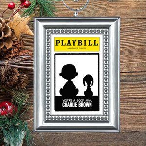 You're‎ A Good Man Charlie Brown Broadway Musical Playbill Christmas Ornament